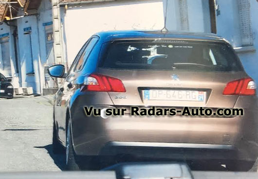 radar mobile DP-646-RG Peugeot 308 berline