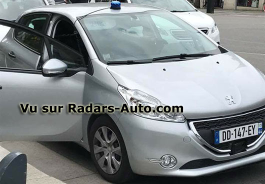 radar mobile DD-147-EY Peugeot 208 berline