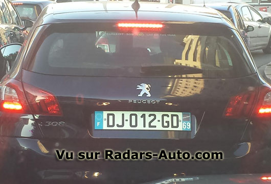 radar mobile DJ-012-GD Peugeot 308 berline