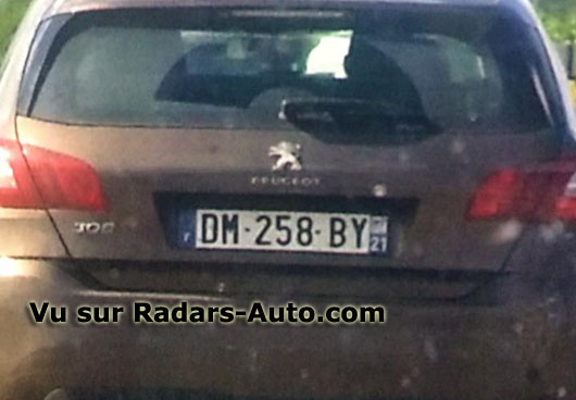 radar mobile DM-258-BY Peugeot 308 berline