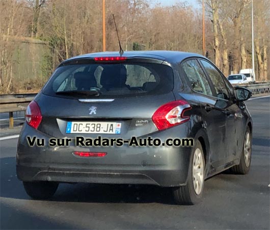 radar mobile Paris Peugeot 508 berline