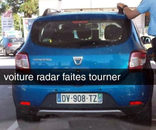 radar mobile Haute Vienne Renault Mégane berline 5 portes