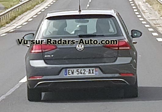 radar mobile Cantal Volkswagen Golf 7 berline