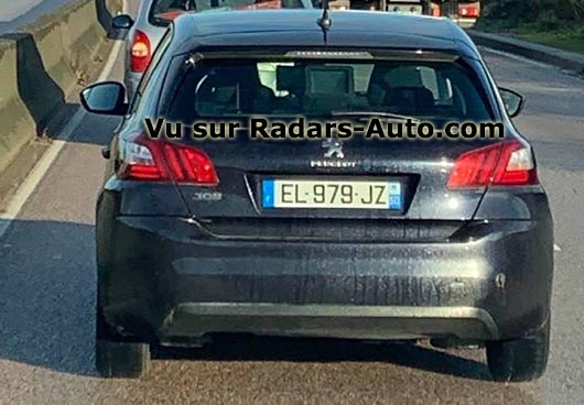 radar mobile EL-979-JZ Peugeot 308 berline