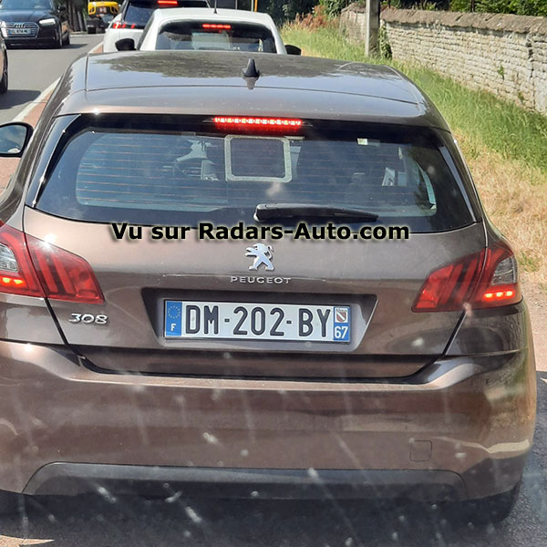 radar mobile DM-202-BY Peugeot 308 berline