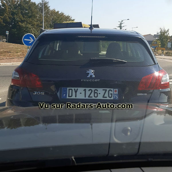 radar mobile DY-126-ZG Peugeot 308 berline