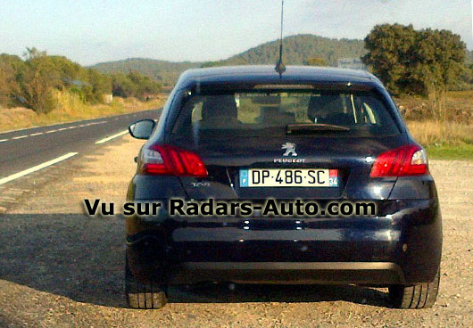 radar mobile DP-486-SC Peugeot 308 berline