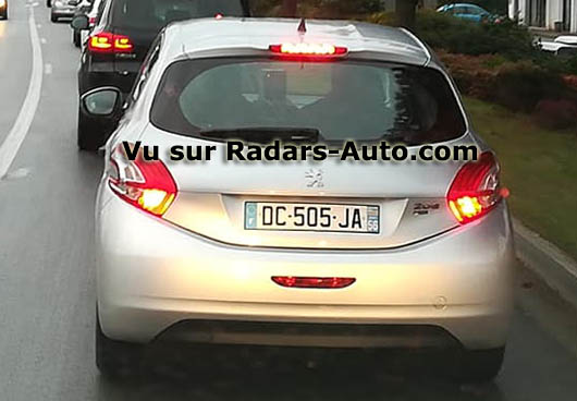 radar mobile Morbihan Peugeot 208 berline