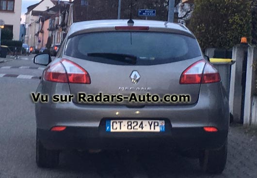 radar mobile CT-824-YP Renault Mgane berline 5 portes