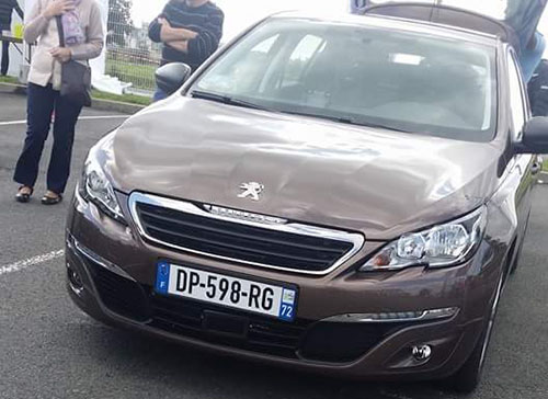 radar mobile DP-598-RG Peugeot 308 berline