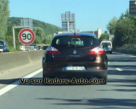 radar mobile CT-914-TR Renault Mgane berline 5 portes