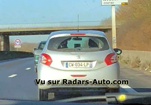 radar mobile Val d'Oise Peugeot 308 berline