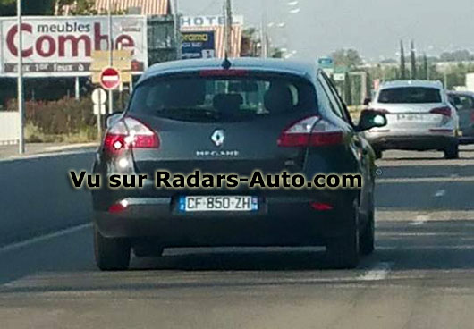 radar mobile Vaucluse Renault Mégane berline 5 portes