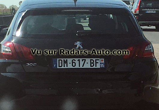 radar mobile DM-617-BF Peugeot 308 berline