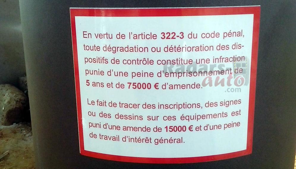 Masquer un radar est-ce illégal?