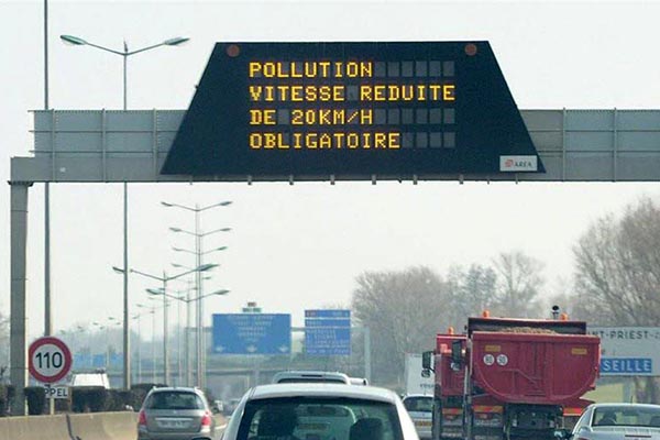 alerte pollution vitesse abaisse radars