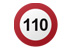 vitesse : 110 km/h