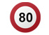 vitesse : 80 km/h