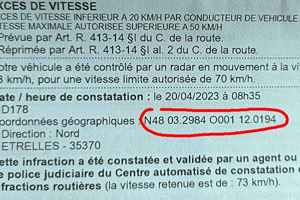 Avis de contravention Etrelles