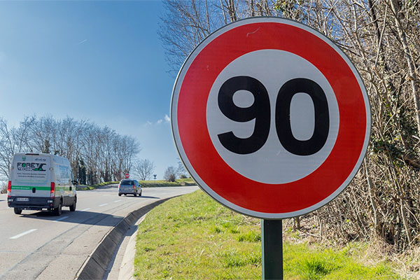 Le 90 km/h est de retour sur certaines routes nationales