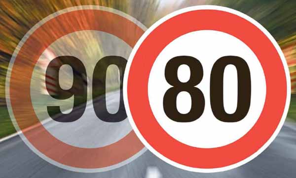 Limitation de vitesse 80 ou 90