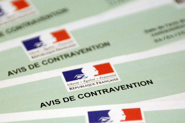 avis de contravention