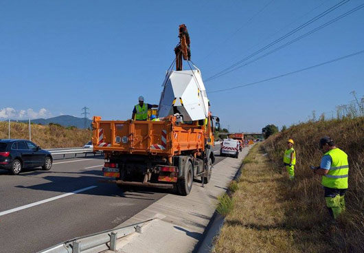 gruttage de radar chantier