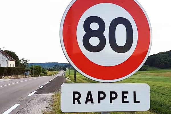  panneau 80 km/h