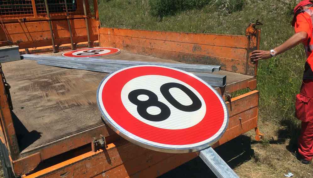 Limitation de vitesse à 80 km/h sur les routes
