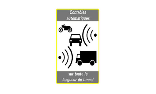 panneau radars controle sous tunnel