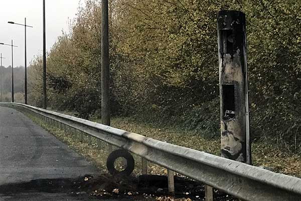 Un radar incendi en novembre 2018