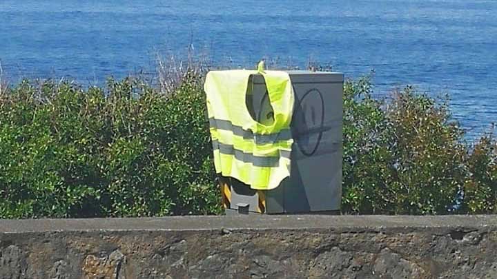 gilet jaune sur le radar de Saint-Leu