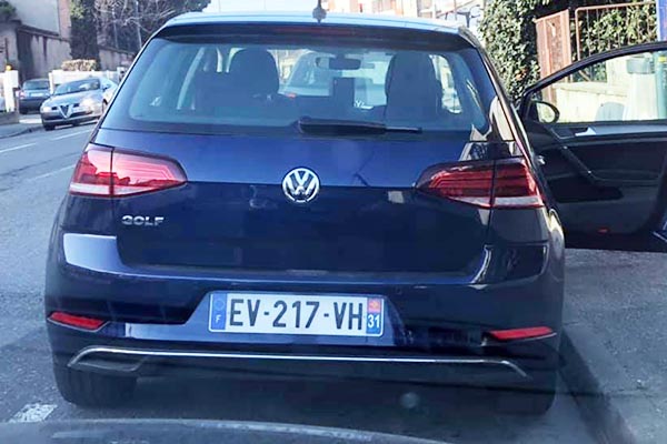 Les radars mobiles flashent dsormais dans des Golf 7 berline