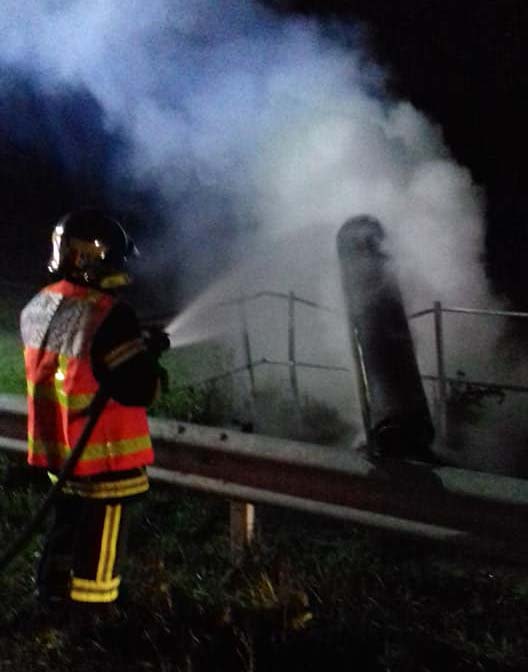 Intervention pompier radar en feu