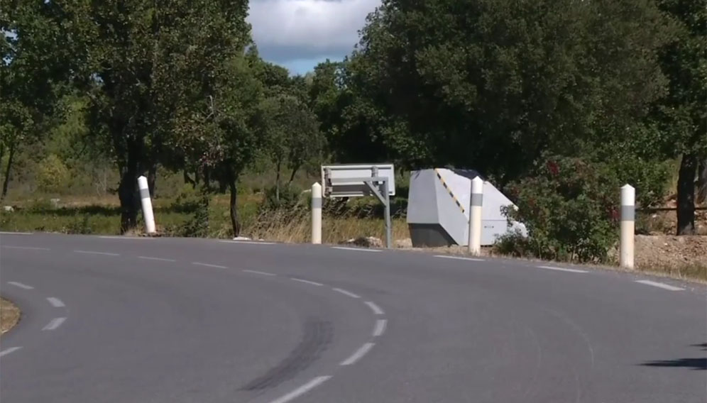 Radar dans un virage