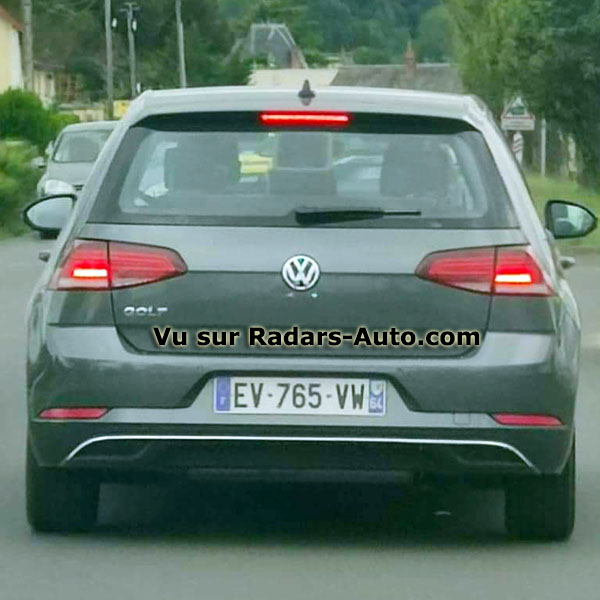  voiture radar VW Golf