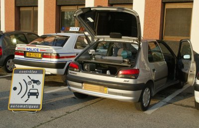 Radar mobile Peugeot 306