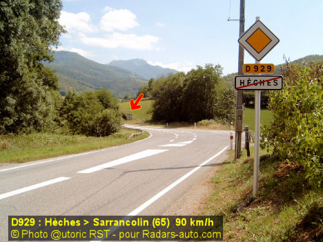 Photo 1 du radar automatique de H�ches
