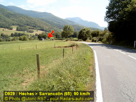 Photo 1 du radar automatique de H�ches