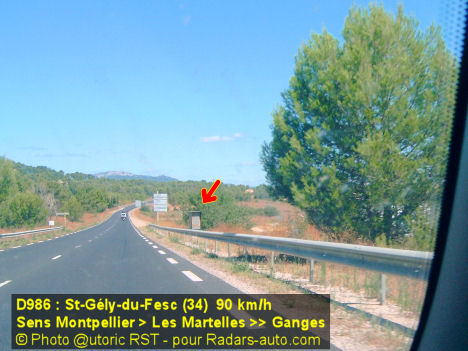 Photo 1 du radar automatique de Saint-Gly du Fesc