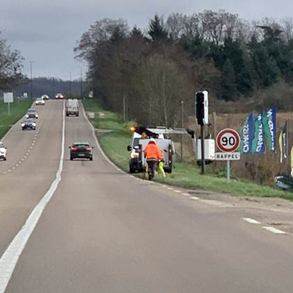 Photo du radar automatique de Rosoy (D606)