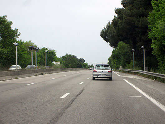 Un radar vitesse de plus sur l'autoroute A.9 à hauteur de Florensac