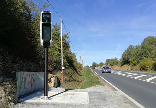 Photo du radar automatique de Luzay (D938)