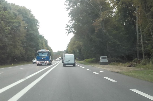 Photo du radar automatique de Fontainebleau (D607)