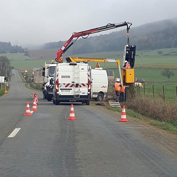 Photo du radar automatique de Cheveuges (D977)