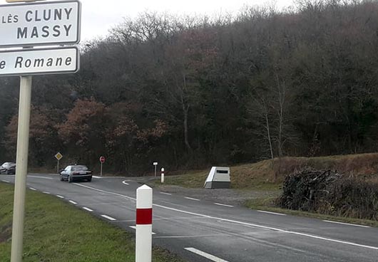 Photo du radar automatique de La Vineuse sur Fregande (D980)