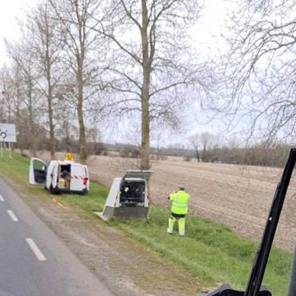 Photo du radar automatique de Bricqueville-sur-Mer (D971)