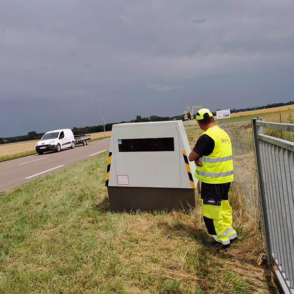 Photo du radar automatique de Vignoles (D973)