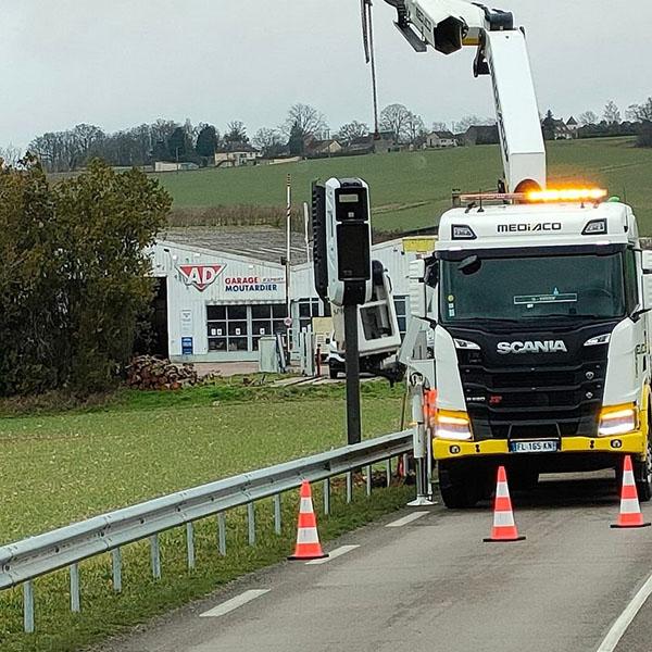 Photo du radar automatique de Speaux-Saint-Romain (D943)