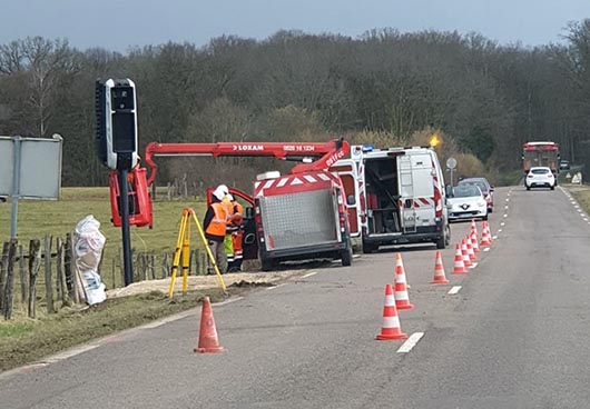 Photo du radar automatique de Saint-Germain (D486)